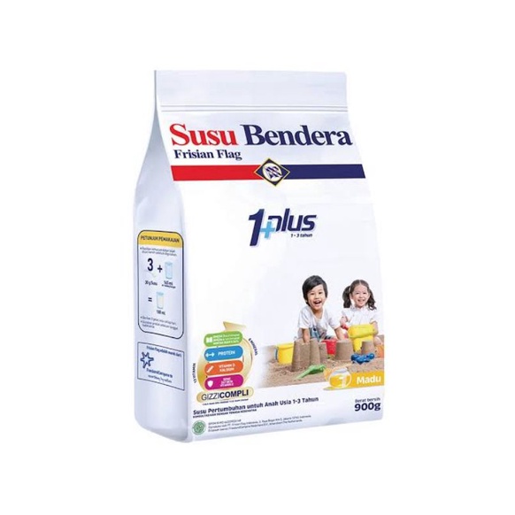 Susu Bendera 1 plus Madu pouch 900gr