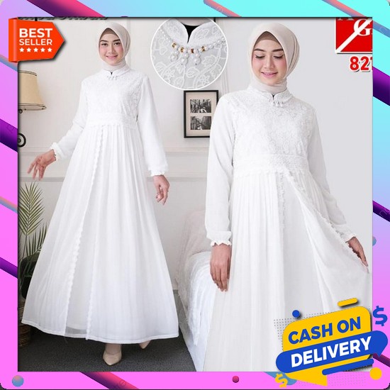 Cod Gamis Couple Sarimbit Suami Istri Murah Terbaru Pasangan Muslim Busana Keluarga Kekinian 2021 Ba