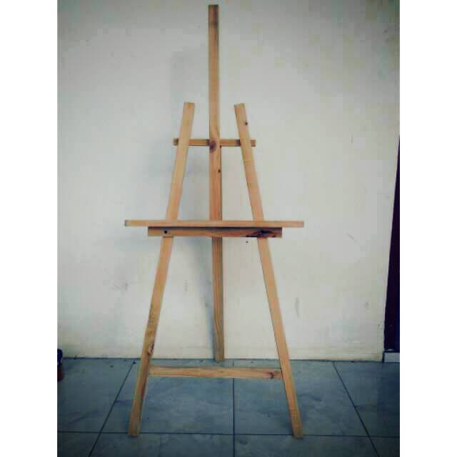 

Standing frame kayu papan tulis tiang foto