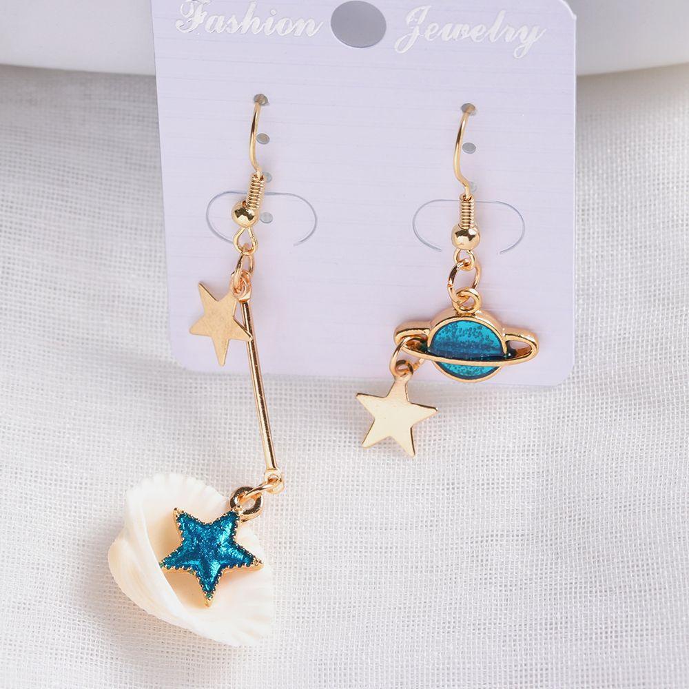 Lily Symphony Earrings Geometris Perhiasan Wanita Suasana Liontin