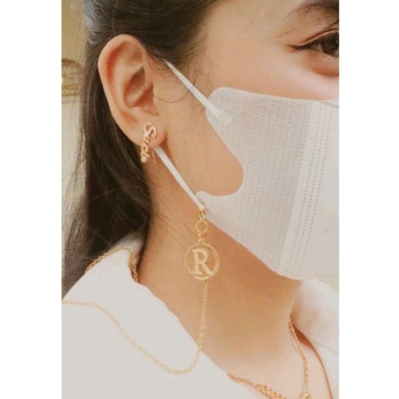 kalung masker bandul Huruf custom