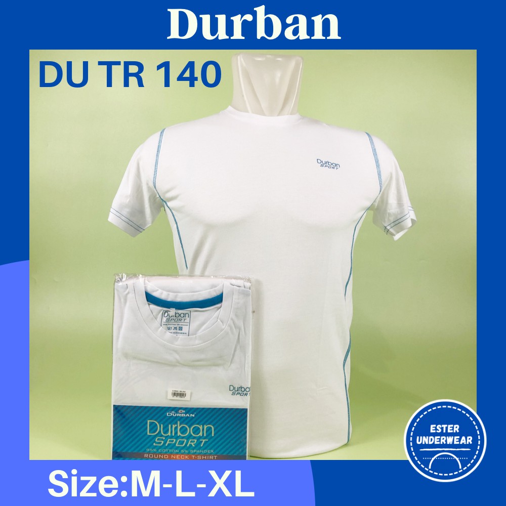 Kaos Oblong DURBAN SPORT DU TR 140 B/W ISI-1PCS