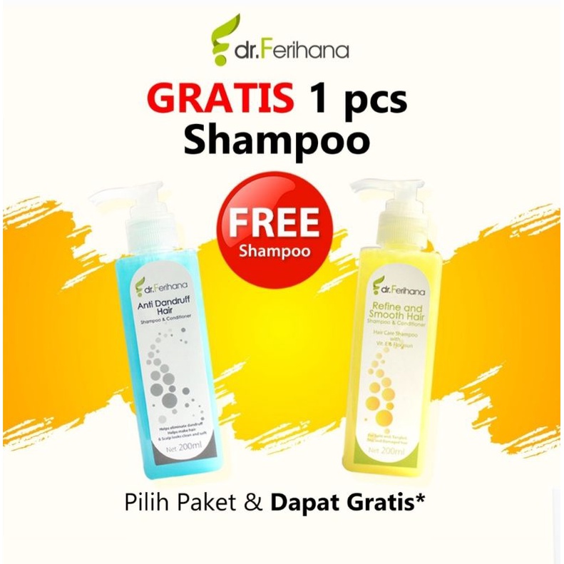 FREE SHAMPO & CONDITIONER | PAKET GLOWING EKONOMIS DR. FERIHANA COSMETICS | SARASDRFERIHANACOSMETICS