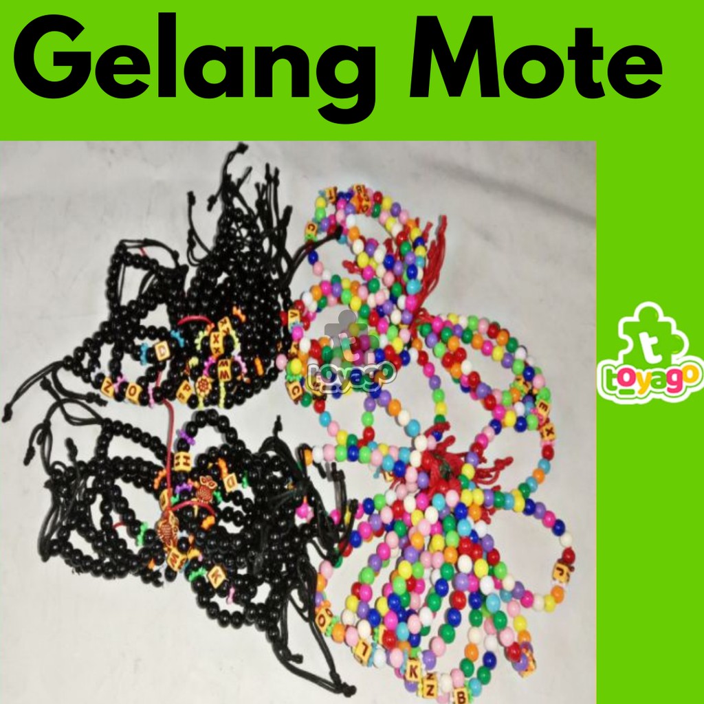 Gelang Manik Mote Anak Perempuan Isi +-144 Pcs Grosir Murah