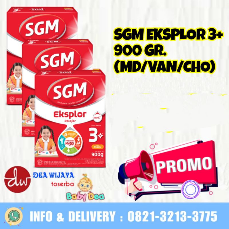 SGM Eksplor 3 Plus 900 Gr. (3 Pilihan Rasa)