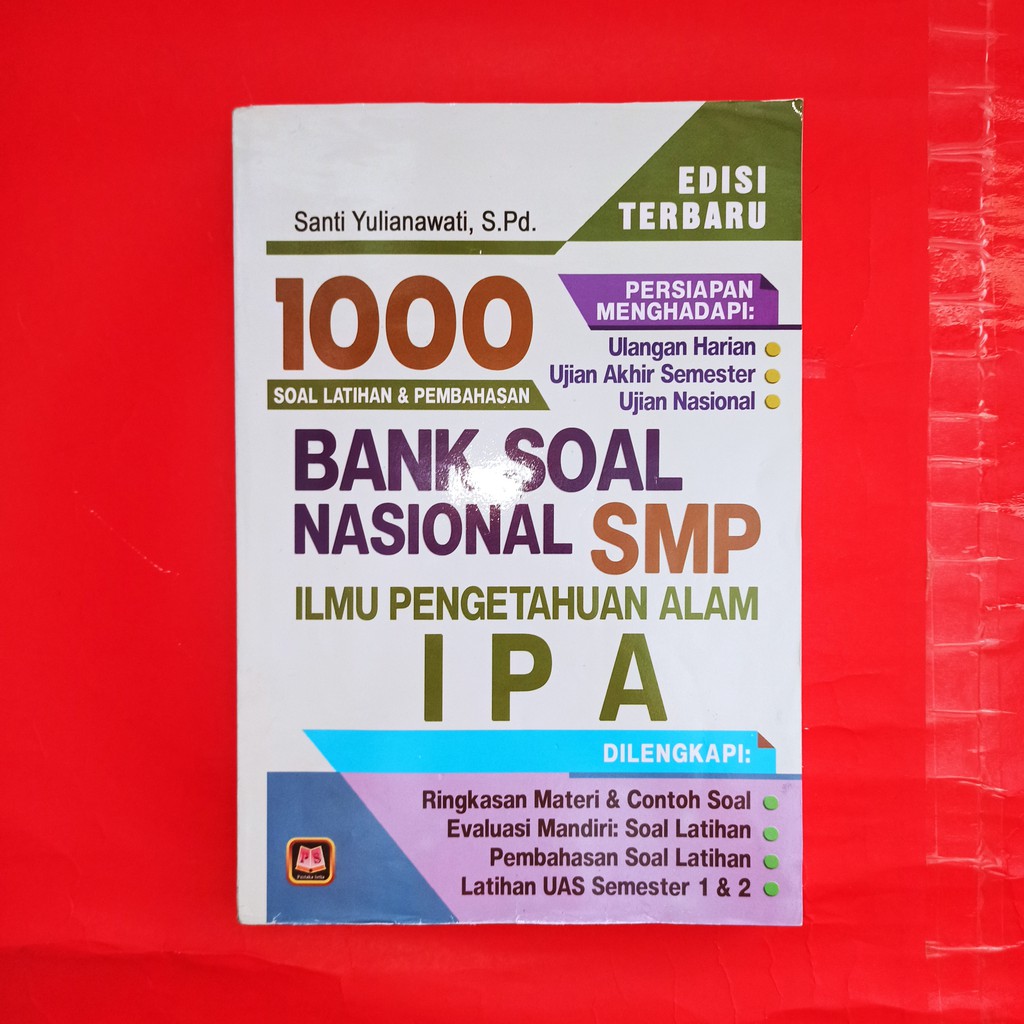 Buku pelajaran Bank soal nasional SMP ilmu pengetahuan alam