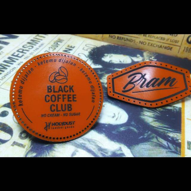 Custom Patch Emblem untuk jaket, kaos, tas, celana jeans, sepatu dll bahan kulit sapi asli