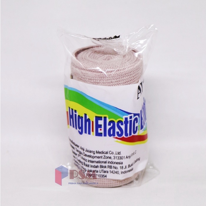 Avico High Elastic Bandage 3 Inch / Tensocrepe Perban Elastis 7,5cm x 4,5m