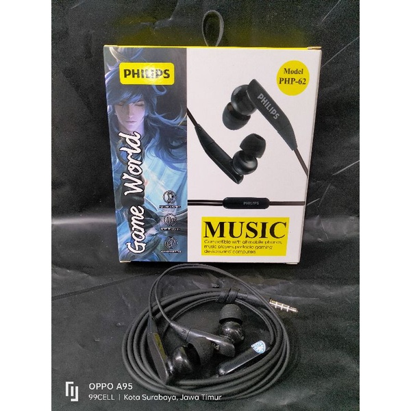 Handset handsfree earphone Philips model (PHP-62)