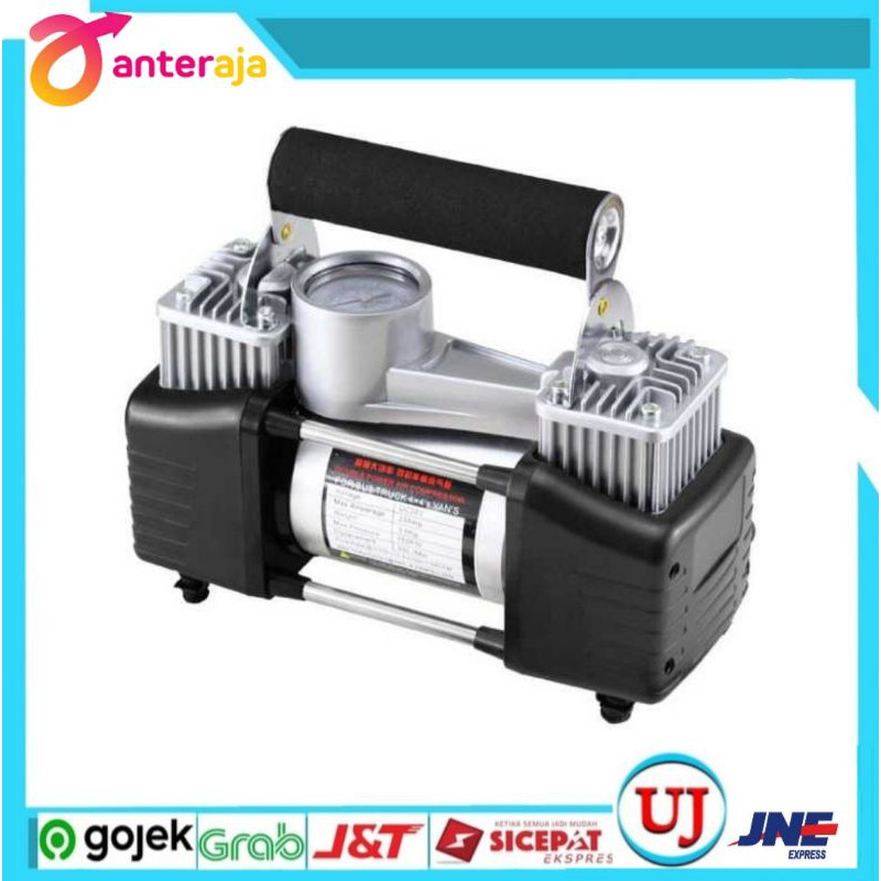 Pompa Ban Bus/Truk Compressor Double Cylinder 12V 100 PSI - DC-A105