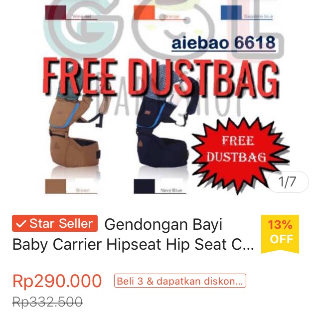 Preloved hipseat