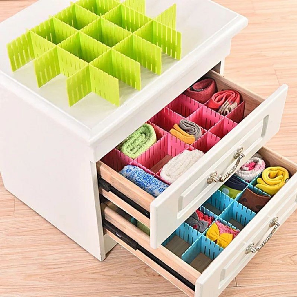 BRGUNIK Sekat Laci Organizer DIY 4pcs R598