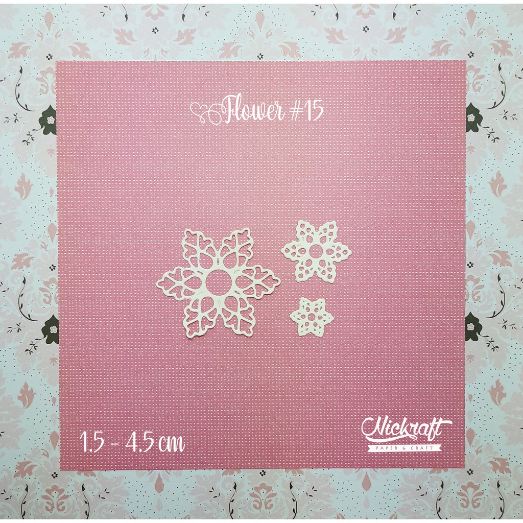 

FLOWER #15 - Bahan Scrapbook Bunga Kertas