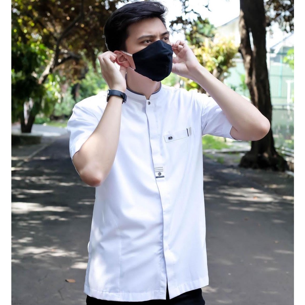 Baju Koko Tanggan Pendek Bordil Series ALDERAN Original Bisa COD