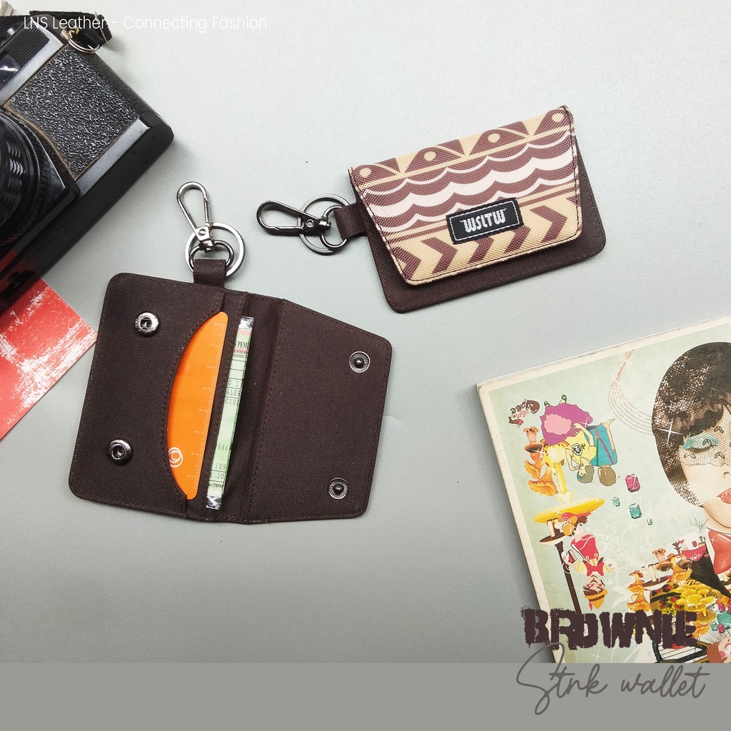 Dompet  STNK E-Toll Mobil Gantungan Kunci Stnk Motor Brownie Edition