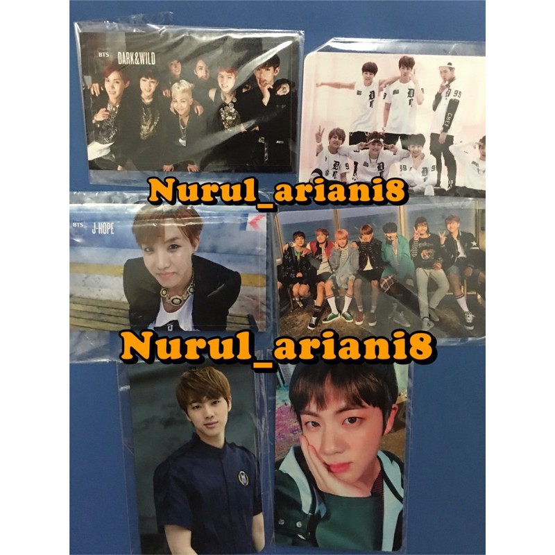 PHOTOCARD/POLAROID BTS (JIN,JHOPE,V,JIMIN,GRUP) DARK&WILL , ORUL8,2? , YNWA , WINGS , YF OFFICIAL