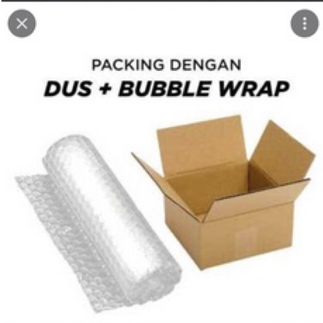 

EXTRA Bubble Wrap + Kardus untuk Packaging