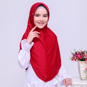 Jilbab Bergo Anak Sekolah By Nibras Hijab Starla Pad 6 XL