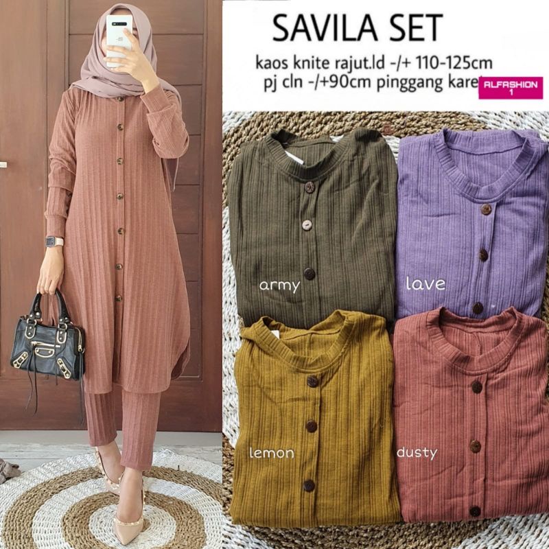 SAVILA SET ORIGINAL PRODUK NEW BY ALFASHION