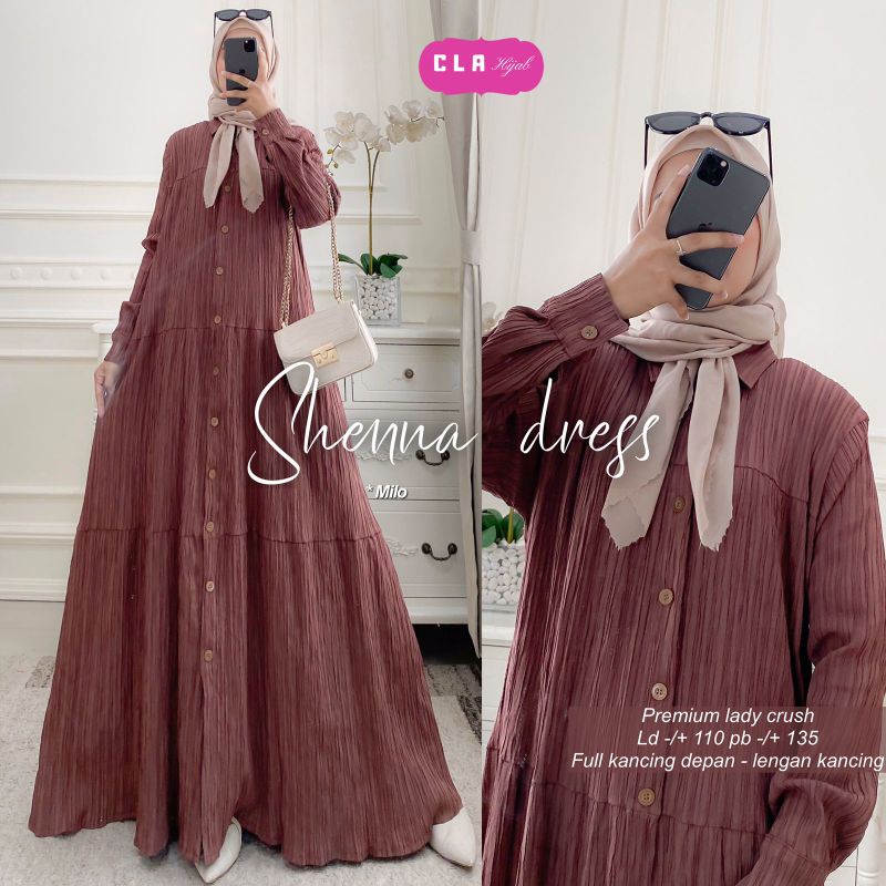 Gamis Shenna Dress Lady Crush Premium by Cla Hijab