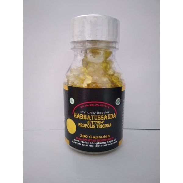 Habbatussauda Habasyi Extra Propolis Trigona Isi 200 Kapsul Asli 100% Original