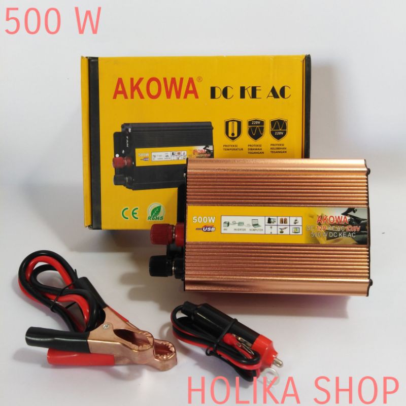 Inverter Akowa 500 W (DC ke AC)