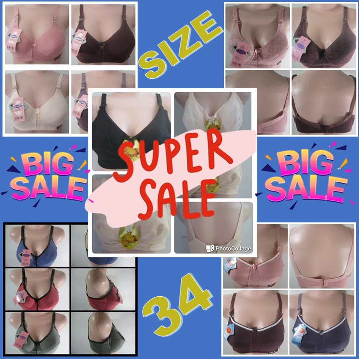 CUCI GUDANG SIZE 34 - Bra Wanita / BH Cewek / Beha Remaja Queenie Perempuan Tanpa Kawat Busa Tipis M