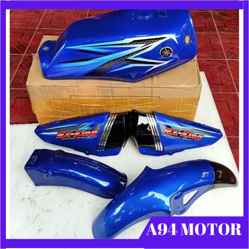 (COD) Tangki body RX King fullset biru tahun 2005-2007 terbaru TERLARIS