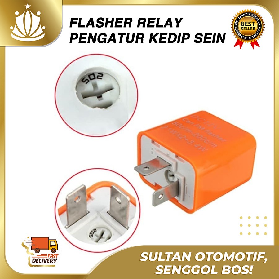 Pengatur Kedipan Lampu Sen / Flasher Relay Sein Led / Atur Kedip Lampu