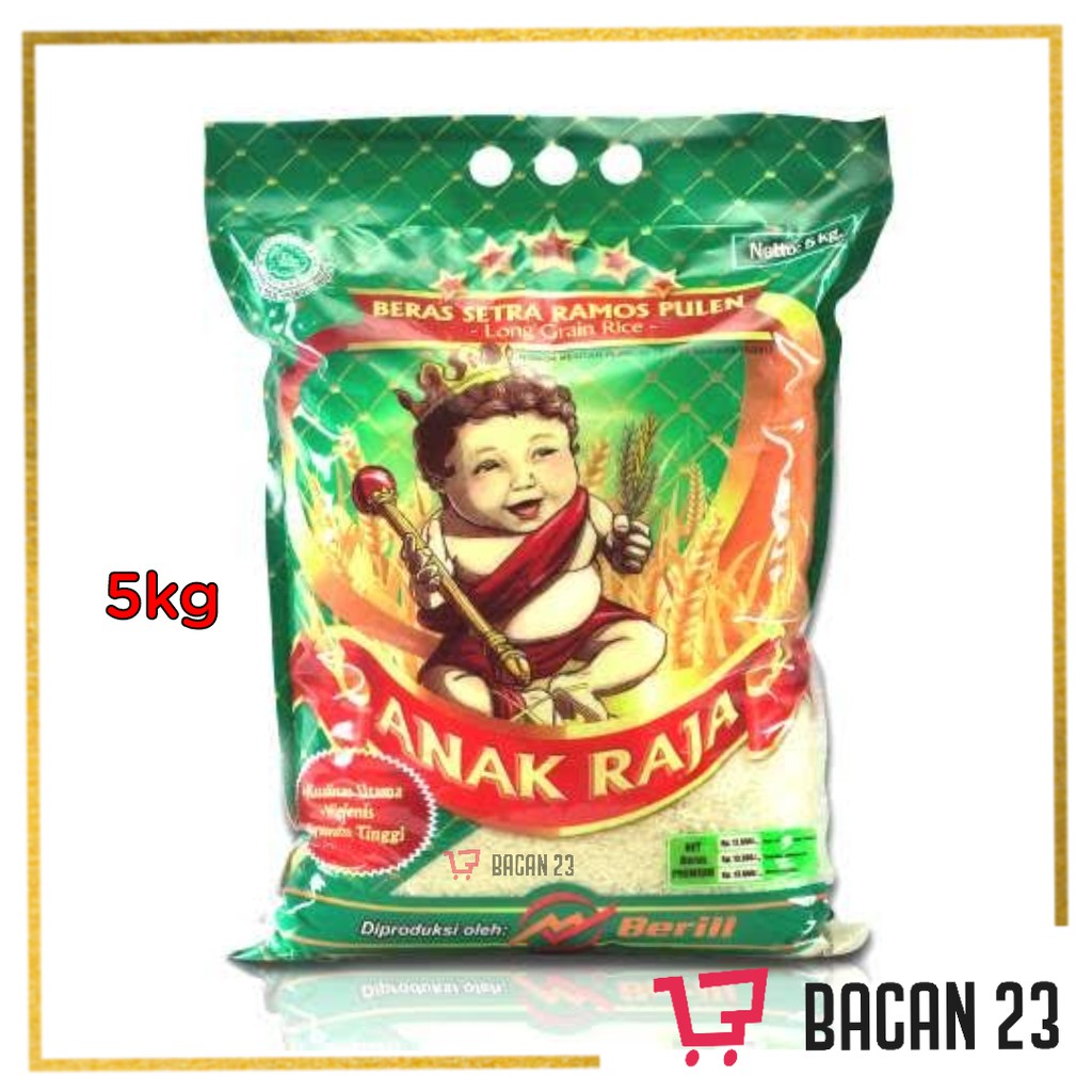 Beras Anak Raja (5kg) / Beras Putih / Bacan 23 - Bacan23