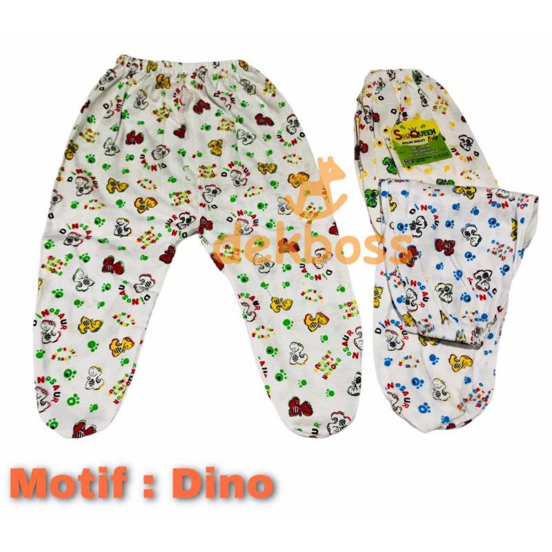 Celana panjang sni tutup kaki bayi motif polos newborn laki laki perempuan