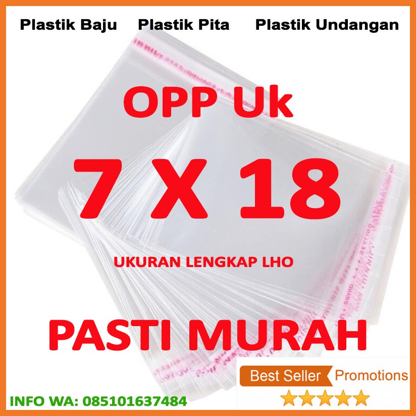 

OPP LEM PLASTIK KACA 7 X 18 Isi 100 Lembar Kualitas TERBAIK ,harga TERMURAH 1 pack isi 100 lembar