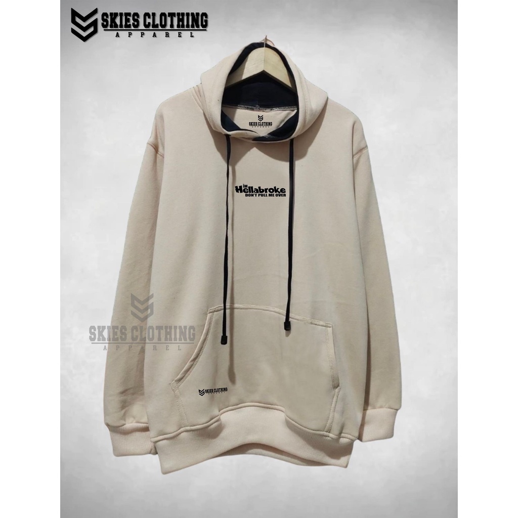 Sweater Hoodie Distro Pria Cotton Fleece Sablon Plastisol Karet Jaket Pria Full Katun Gramasi 280