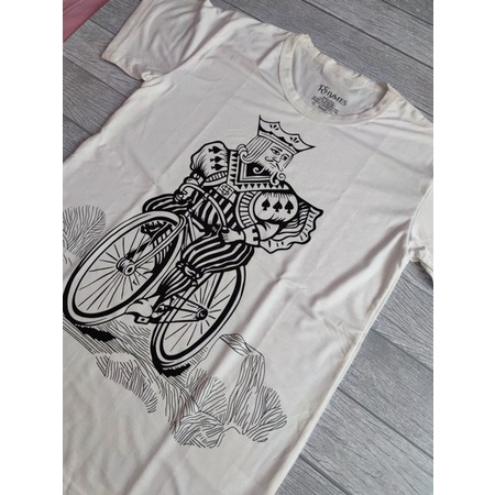 Kaos Anak Laki-Laki King Sepeda Gowes Putih Rhymes Baju Atasan Distro Tanggung 3 - 12 Tahun