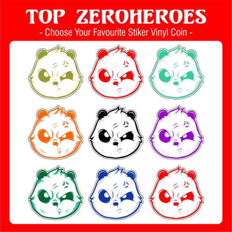 

Stiker Zeroheroes Isi 15pcs Vinyl