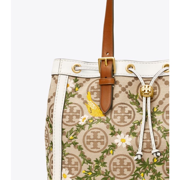 Tory Burch T Monogram Jacquard Embroidered Small Tote Bag