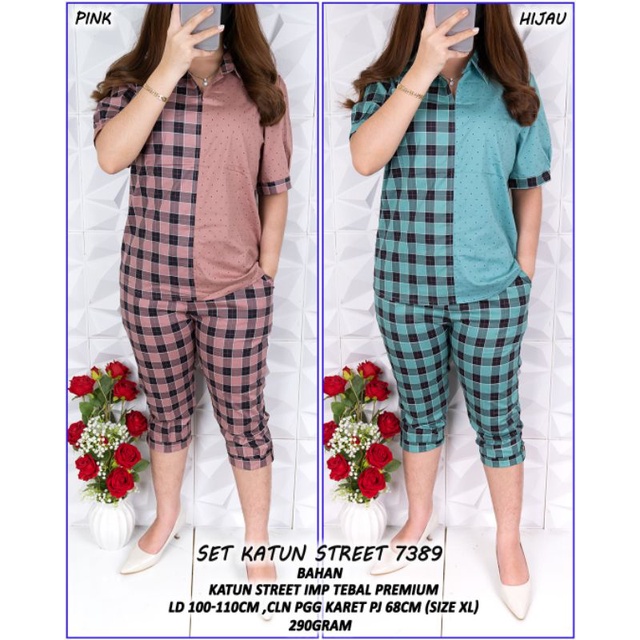 Setelan Katun Kotak 7389 /ld 100-110