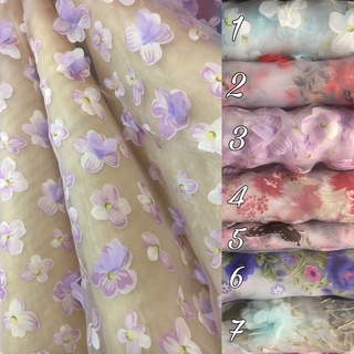 [SALE] Bahan Kain Organza 3D / Kain Motif timbul