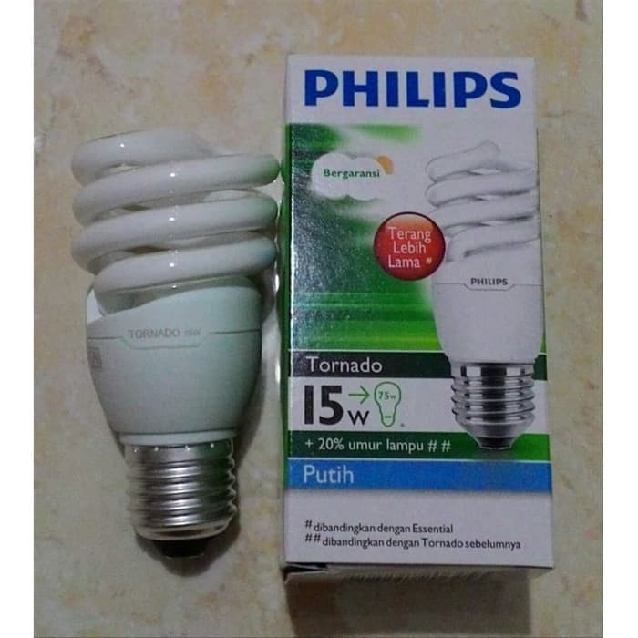 Lampu Spiral Philips Tornado 5W 8W 12W 15W 20W 24W 27W