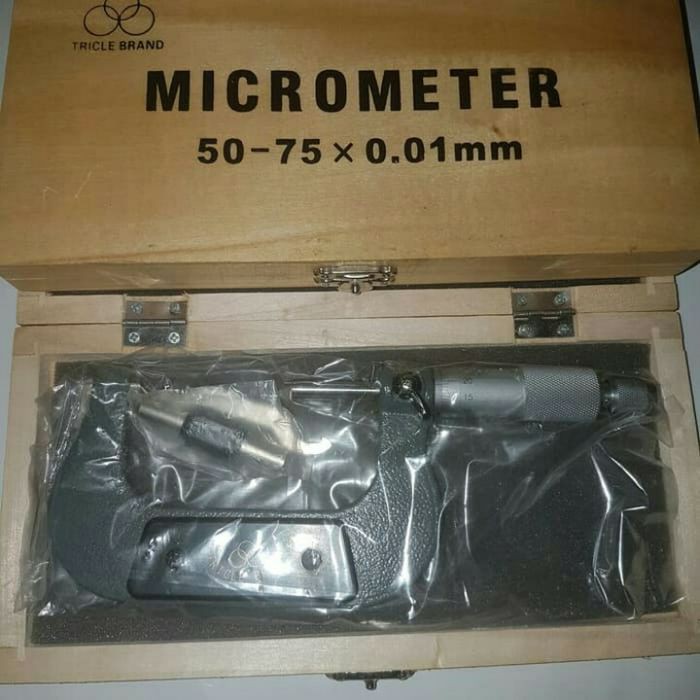 

(UT)Mikrometer Luar Jarak 50-75 mm Resolusi 0.01 mm