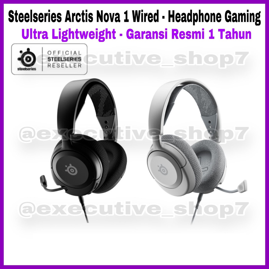 Steelseries Arctis Nova 1 Wired - Headphone Gaming - Ultra Lightweight - Garansi Resmi 1 Tahun