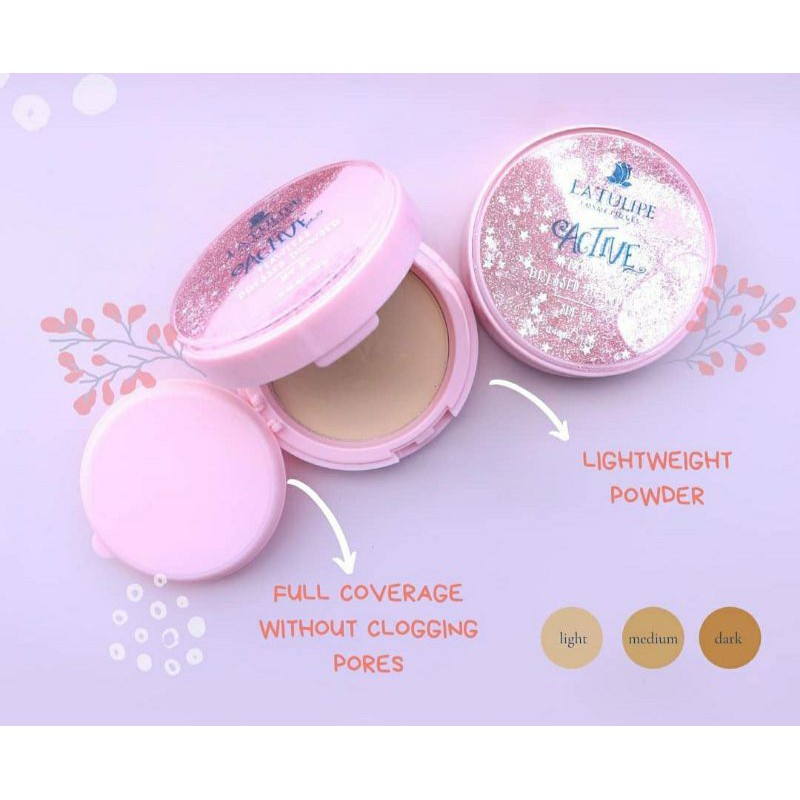 LA TULIPE ACTIVE FLAWLESS PRESSED POWDER - Bedak Padat