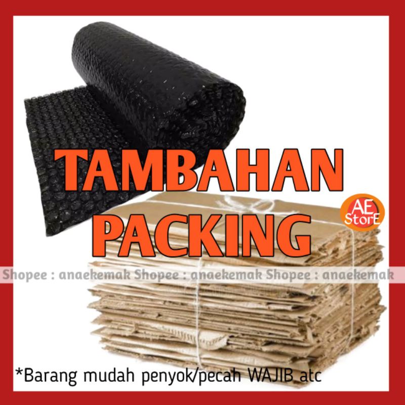 Extra packing bubblewrap/Lapisan kardus