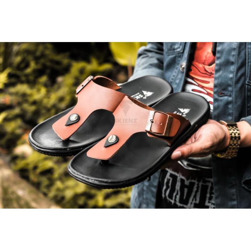 Sandal Pria Distro Skienz Rasio Premium Swedian Leather