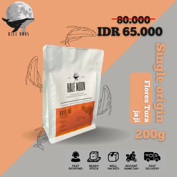 

Biji Kopi Arabika Gayo Ine - 200g Kenawat Single origin arabica coffee