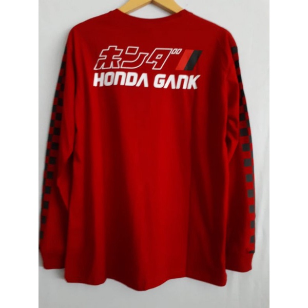 Kaos Baju honda gank / honda squad/ kaos motor panjang Distro