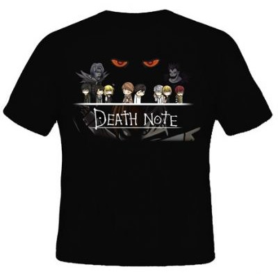 Kaos Death Note 10-DN10 Baju Distro Anime Katun Combed