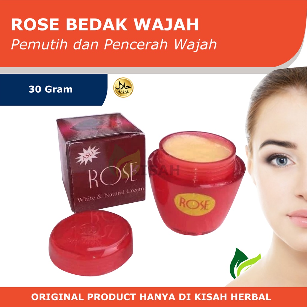 Cream ROSE 30 Gram - Krim Pencerah dan Pemutih Kulit Siang dan Malam Original