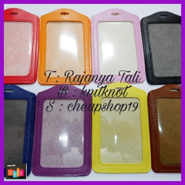 

DOCUMENTO- CARD HOLDER KULIT / TEMPAT ID CARD HOLDER / FRAME NAME TAG KULIT - HITAM -ASLIII.