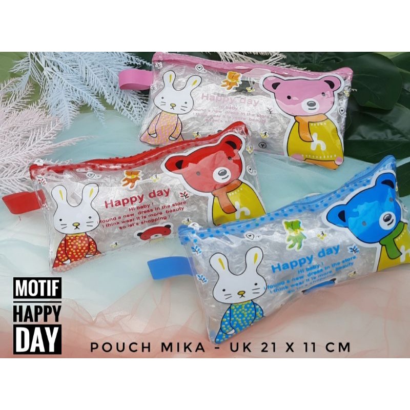 POUCH MIKA/TEMPAT PENCIL MIKA MURAH